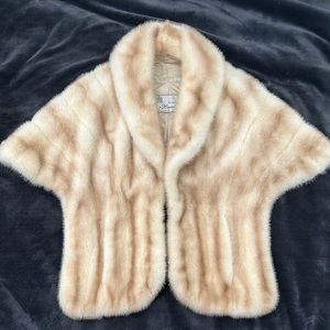Vintage Himmel & Sons Mink Real Fur Wrap / shawl, OS